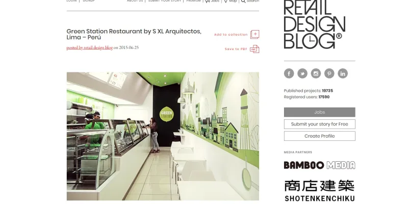 Publicación en Retail Design Blog